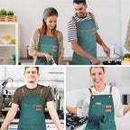 OUNLEN Chef Apron for Men Women Canvas Aprons - Image 6
