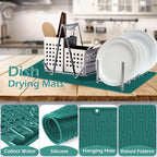 GeeRic Dish Drying Mats, Heat-resistant Silicone Mat - Image 3