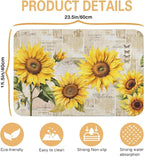 Kitchen Countertop Dish Drying Mat, Super Absorbent Coffee Bar Mat - Image 5