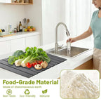 Large Stone Dish Drying Mat for Kitchen Counter, Water Absorbent Diatomaceous - Image 4