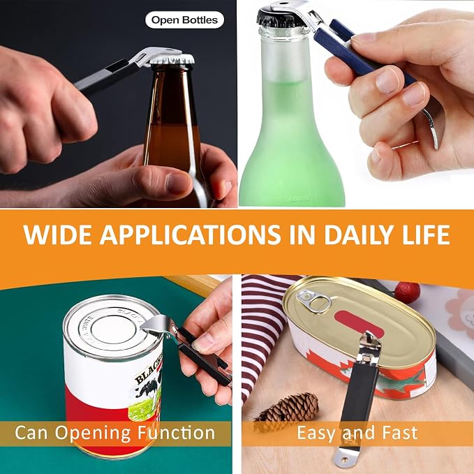 KTOJOY 5 Pack Magnetic Bottle Openers Stainless Steel Flat Bottle Opener - Image 4