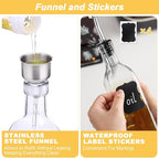 Olive Oil Dispenser Bottle, Oil and Vinegar Dispenser Set - Image 5