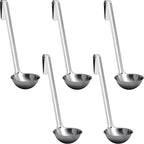 Super Sturdy, Ergonomic 2 Oz. Soup Ladle 5 Pk. Stainless Steel Ladles by FoodRestaurantSupplies