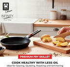 BRA COOKWARE Infinity Nonstick Frying Pan | 10.2-Inch Cast Aluminum Skillet | - Image 4