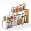 Cabinet Organizer Shelf, 2-Tier Kitchen Counter Organizer Corner Shelves Coffee by Unknown