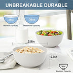 Wheat Straw Bowl 26oz, Cereal Bowls Sets of 6, Unbreakable Soup & Salad Bowl - Image 2