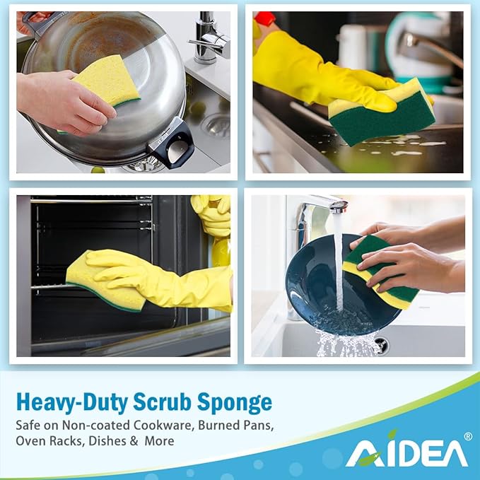 AIDEA Heavy-Duty Scrub Sponges, Sponges - Image 5