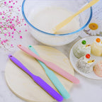 4pcs Silicone Spatula Set Heat Resistant Cake Cream Butter Spatulas Mixing - Image 5