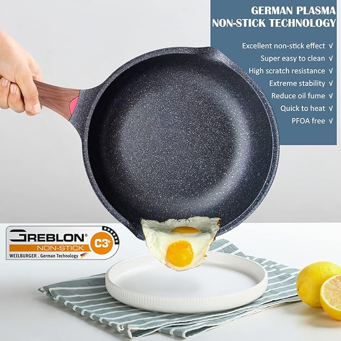 Vinchef Nonstick Deep Frying Pan Saute Pan - Image 3