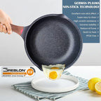 Vinchef Nonstick Deep Frying Pan Skillet - Image 2
