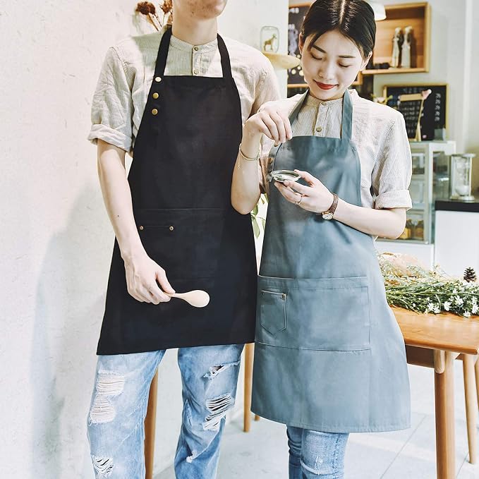Art Aprons for Painting Pottery Ceramics, Mens Women Kitchen Cooking Aprons - Image 6