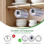 2 Pack Tumbler Lid Organizer, Cup Lid Holder - Image 3
