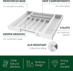 ROYAL CRAFT WOOD Luxury Bamboo Kitchen Drawer Organizer - Image 3