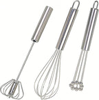 3 Packs Stainless Steel Whisk Set-Whisks by Unknown