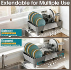 Large Expandable Dish Drying Rack, Dish Racks - Image 5
