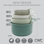 COOK WITH COLOR Nesting Plastic Mixing Bowl Set with Pour Spouts and Handles - Image 5