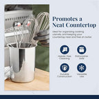 OCS Parts 6.75-Inch Kitchen Utensil Holder | Stainless Steel Dishwasher Safe - Image 5
