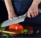 Dfito Chef Knife Sets with Roll Bag, 9 Pieces Professional Knife Set, High - Image 6
