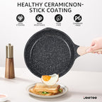 JEETEE 24Pcs Ceramic Cookware Set, Kitchen Healthy Non Toxic Induction Cookware - Image 3