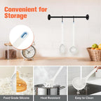 Silicone Spaghetti Spoon&Soup Ladle Cooking Utensils Set of 2, No Scratch - Image 4