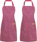 2 Pack Cooking Aprons Adjustable Bib Apron by Unknown