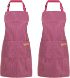 2 Pack Cooking Aprons Adjustable Bib Apron by Unknown