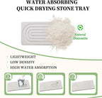 2 PCS Water Absorbing Diatomite Coasters, Stone Drying Mat - Image 4