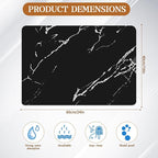 Absorbent Coffee Mat, Hide Stain Rubber Backed Absorbent Dish Drying Mat - Image 5