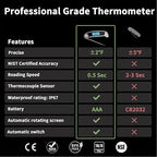Meat Thermometer Digital Waterproof Instant Read Thermometer - Image 2