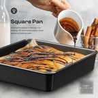 Nonstick Baking Pans Set, 8-Piece Stackable Bakeware Sets, Non-Toxic Oven Pan - Image 7