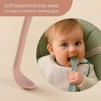 6-Piece Silicone Baby Feeding Spoons, First Stage Infant Spoons, Soft-Tip Easy - Image 3