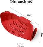 Kitchen Gizmo Snap N Strain Silicone Pot Strainer - Image 3