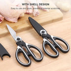 NileHome Kitchen Scissors, Stainless Steel Scissors All Purpose Heavy Duty - Image 6