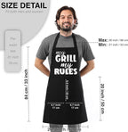 TOSHE Funny Apron Waterdrop Resistant Cotton Apron - Image 6