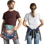 Server Apron with 3 Pockets, Waterproof Oil Waitress Waiter Half Apron - Image 3