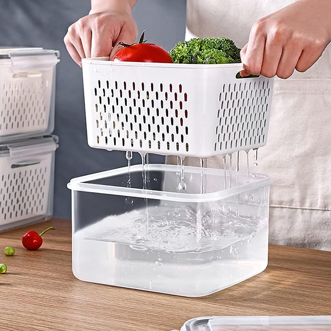 3Pack Fridge Food Storage Container Set - Image 3