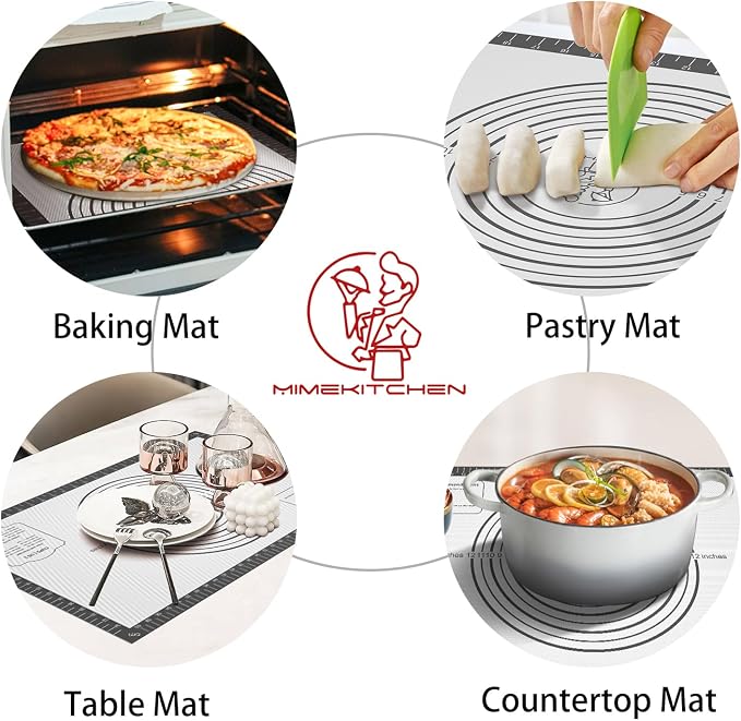 Silicone Baking Mat with Measurement, Non Stick Pastry Mat - Image 4