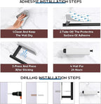 ASTOFLI Paper Towel Holder Under Cabinet No Drilling, Self Adhesive Paper Towel - Image 4