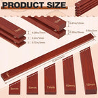 Sasylvia 10 Pcs Pottery Rolling Pin Guides Wood Teaching Rolling Mud Stick - Image 2