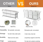 KAQAHIDO Utensil Caddy with Drain Holes, Cutlery Organizer - Image 4
