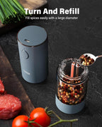 TOMEEM Upgraded Larger Capacity Electric Salt and Pepper Grinder Set - Image 5