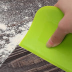 Suanyok Dough Scraper Bowl Scraper Bread Cream Cake Pizza Cutter Bench Scraper- - Image 5