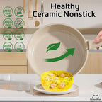 26 Pcs Pots and Pans Set Non Stick, Ceramic Cookware Set Non Toxic - Image 3