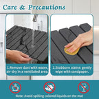 Stone Dish Drying Mat for Kitchen Counter, Absorbent Diatomaceous Earth Bath - Image 3