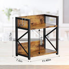 Spice-Rack-Organizer-Shelf for Kitchen Counter, 2 Tiers Coffee Bar Station - Image 7