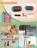 DOOMAY Digital Kitchen Visual Timer: 3.6'' Large LED Display, 3 Brightness - Image 7