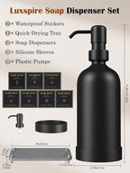 Luxspire Soap Dispenser Set, Hand Soap Dispensers - Image 7