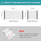 Extra Large Expandable Roll Up Dish Drying Rack, Over The Sink Drying Rack Sink - Image 2