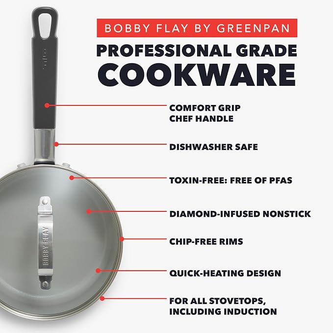GreenPan x Bobby Flay 1.67QT Nonstick Saucepan - Image 5