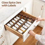 ComSaf 24Pcs Glass Spice Jars - Image 4